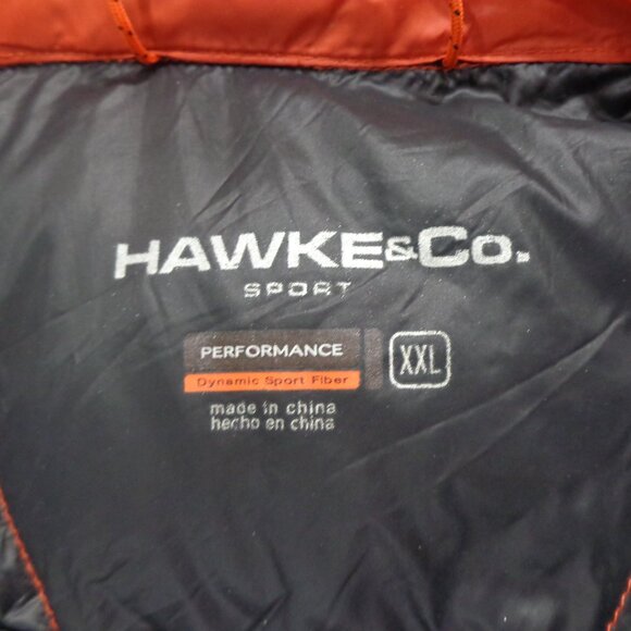 HAWKE & CO Performance Duck Down Packable Vest Lightweight Orange Men's Size XXL - Picture 3 of 7
